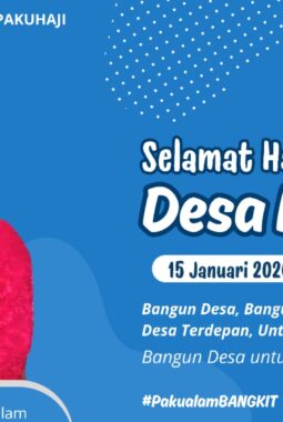 Kepala Desa Pakualam Ropiudin Mengucapkan Selamat Hari Desa Nasional 2026