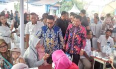 Dinkes Provinsi Banten dan Dinkes Kab. Tangerang Gelar Cek Kesehatan Gratis Bersama Gubernur Banten di Kecamatan Mauk